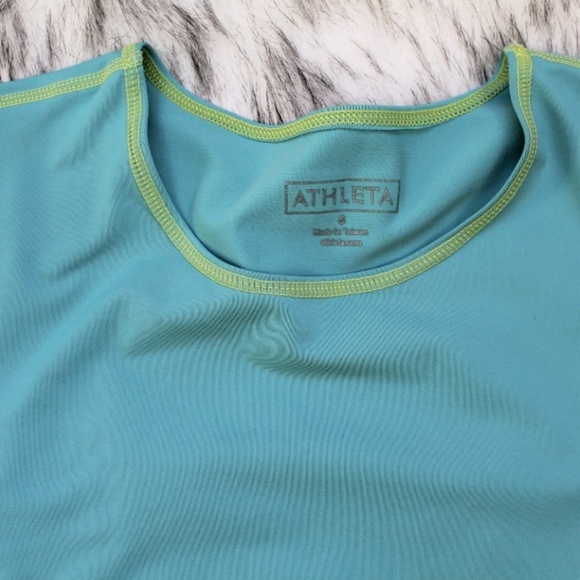 Athleta Mint & Green Stitch Pullover Sweatshirt - Picture 4 of 8